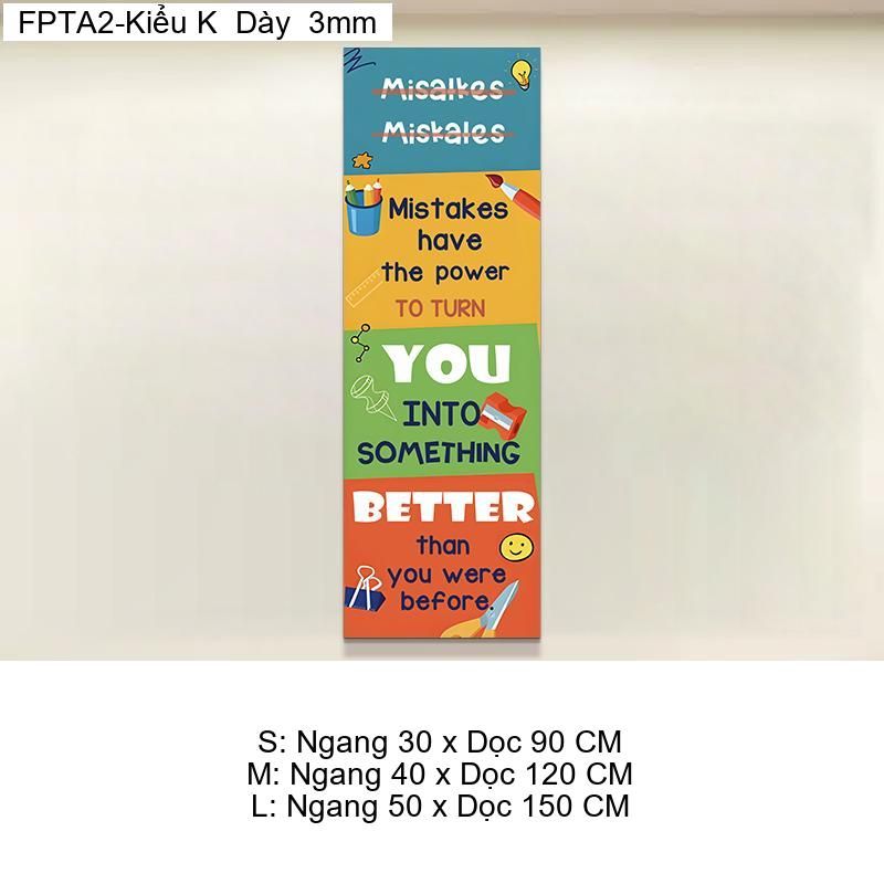 Tranh Fomex EPeBen Hình trang trí lớp học tiếng Anh mẫu giáo, thư viện, lớp học thêm, cơ sở đào tạo, hình nền dán tường