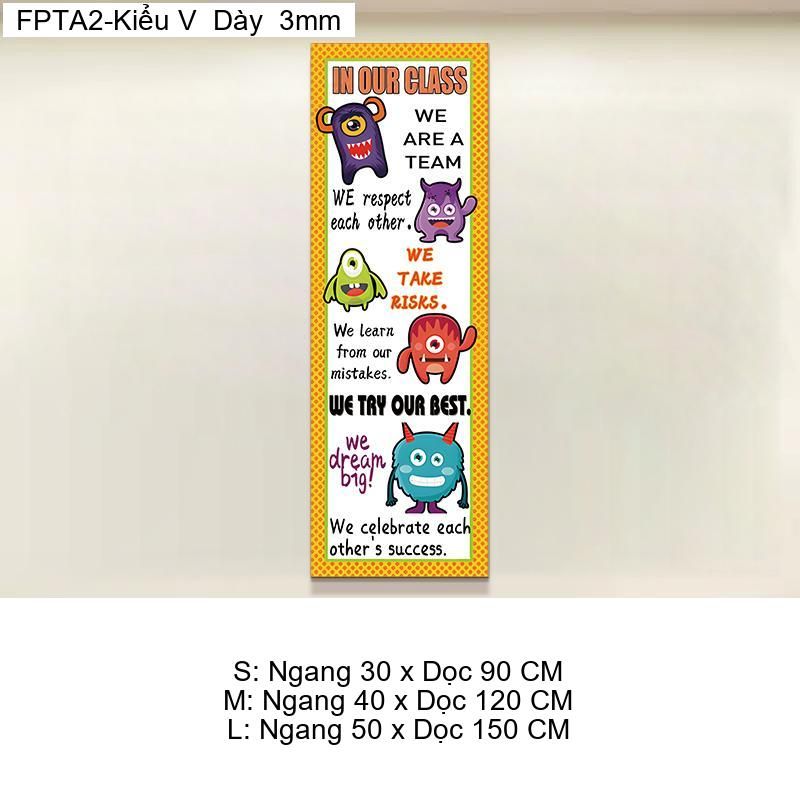 Tranh Fomex EPeBen Hình trang trí lớp học tiếng Anh mẫu giáo, thư viện, lớp học thêm, cơ sở đào tạo, hình nền dán tường