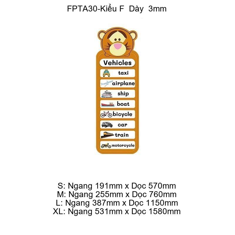 Tranh Fomex EPeBen Hình trang trí lớp học tiếng Anh mẫu giáo, thư viện, lớp học thêm, cơ sở đào tạo, hình nền dán tường
