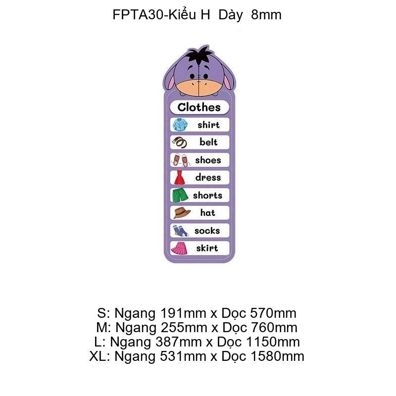 Tranh Fomex EPeBen Hình trang trí lớp học tiếng Anh mẫu giáo, thư viện, lớp học thêm, cơ sở đào tạo, hình nền dán tường