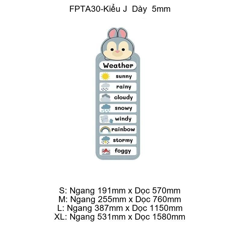 Tranh Fomex EPeBen Hình trang trí lớp học tiếng Anh mẫu giáo, thư viện, lớp học thêm, cơ sở đào tạo, hình nền dán tường