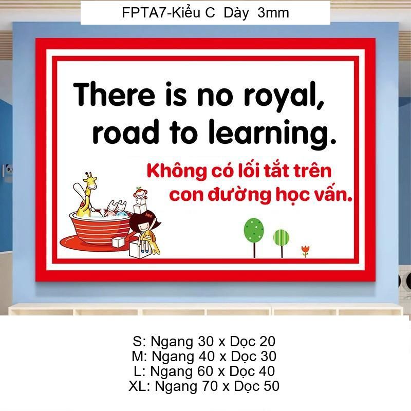 Tranh Fomex EPeBen Hình trang trí lớp học tiếng Anh mẫu giáo, thư viện, lớp học thêm, cơ sở đào tạo, hình nền dán tường