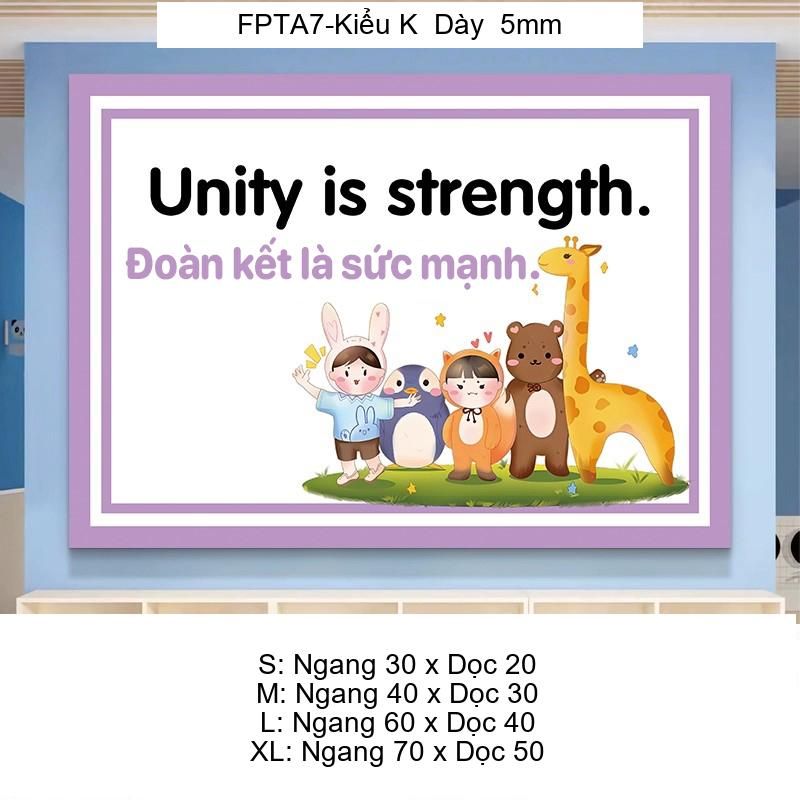 Tranh Fomex EPeBen Hình trang trí lớp học tiếng Anh mẫu giáo, thư viện, lớp học thêm, cơ sở đào tạo, hình nền dán tường