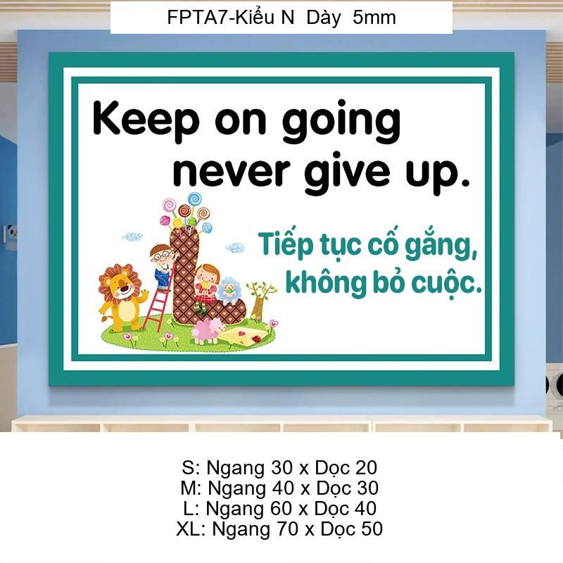 Tranh Fomex EPeBen Hình trang trí lớp học tiếng Anh mẫu giáo, thư viện, lớp học thêm, cơ sở đào tạo, hình nền dán tường