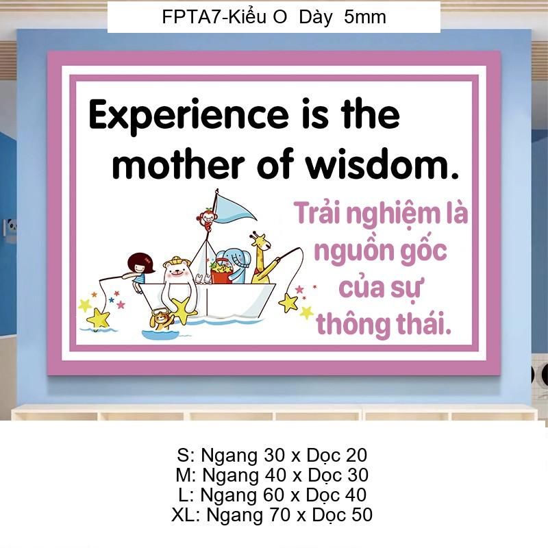 Tranh Fomex EPeBen Hình trang trí lớp học tiếng Anh mẫu giáo, thư viện, lớp học thêm, cơ sở đào tạo, hình nền dán tường