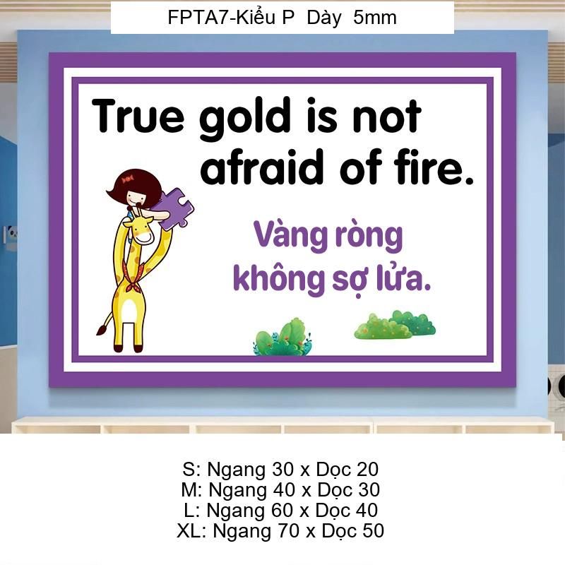 Tranh Fomex EPeBen Hình trang trí lớp học tiếng Anh mẫu giáo, thư viện, lớp học thêm, cơ sở đào tạo, hình nền dán tường