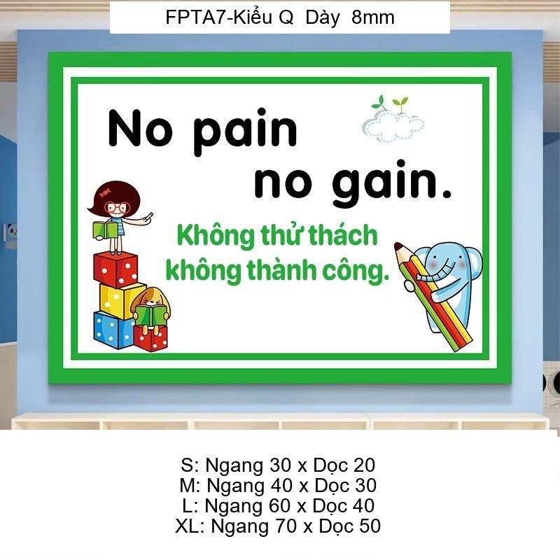 Tranh Fomex EPeBen Hình trang trí lớp học tiếng Anh mẫu giáo, thư viện, lớp học thêm, cơ sở đào tạo, hình nền dán tường