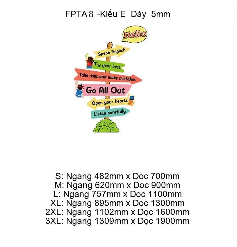 Tranh Fomex EPeBen Hình trang trí lớp học tiếng Anh mẫu giáo, thư viện, lớp học thêm, cơ sở đào tạo, hình nền dán tường