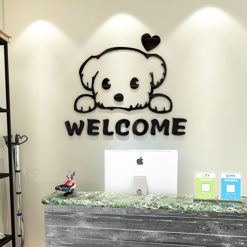 Tranh mica EPeBen dán tường nổi 3d hình mặt gấu Kaws Bearbrick ngầu, trang trí quán ăn, shop thời trang, spa làm đẹp