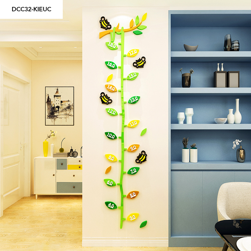 Tranh mica EPeBen dán tường nổi 3d Thước Đo Chiều Cao Cà Rốt Khổng Lồ decor trang trí Phòng Cho Bé, Lớp Học Mầm Non