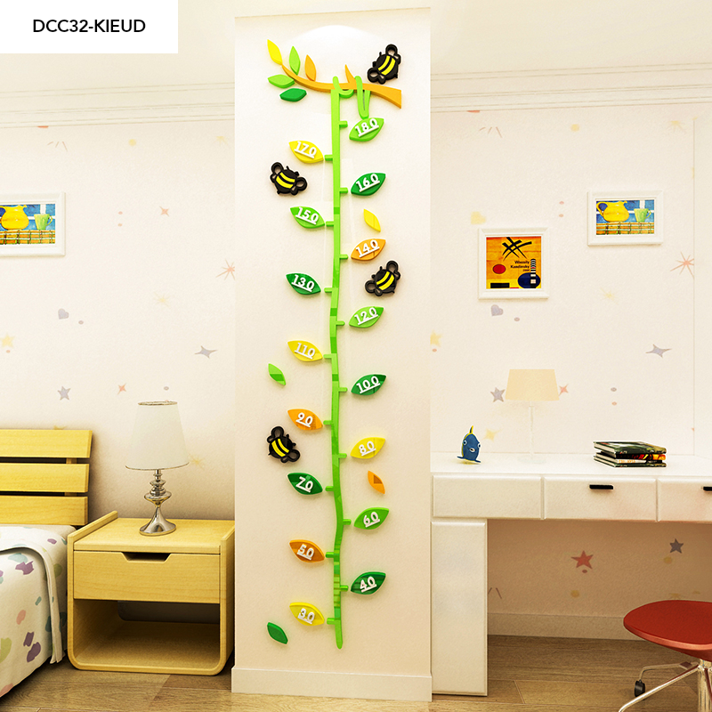 Tranh mica EPeBen dán tường nổi 3d Thước Đo Chiều Cao Cà Rốt Khổng Lồ decor trang trí Phòng Cho Bé, Lớp Học Mầm Non