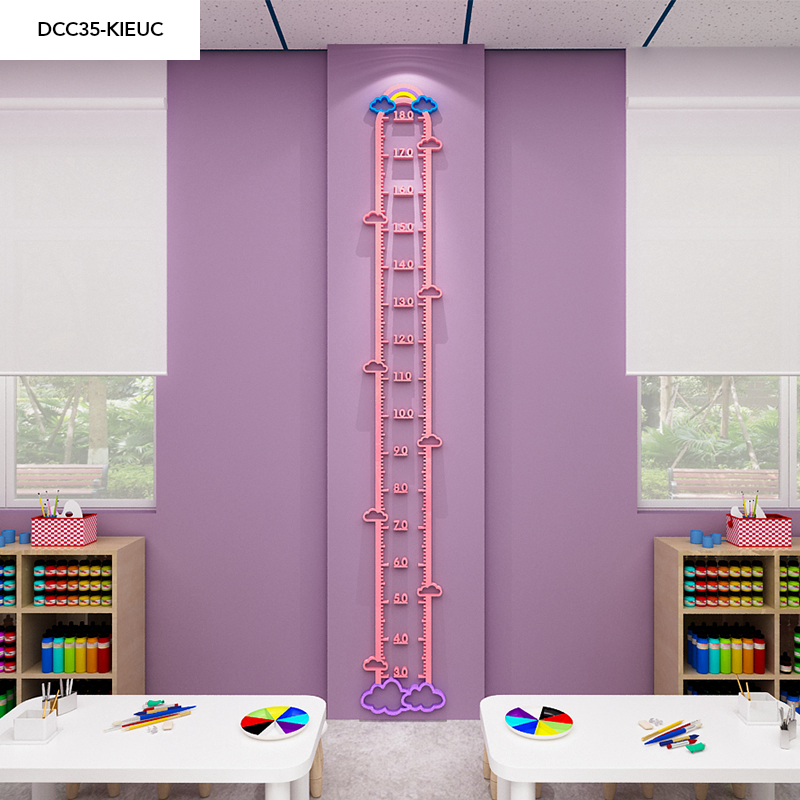 Tranh mica EPeBen dán tường nổi 3d Thước đo chiều cao phi hành gia decor trang trí Phòng ngủ cho bé, Lớp Học Mẫu giáo