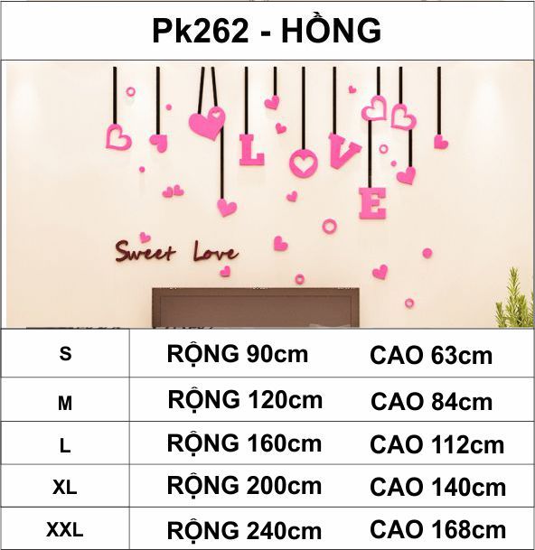 Tranh mica EPeBen dán tường nổi 3d hình Sweet Love decor trang trí tường nhà, phòng khách, phòng ngủ