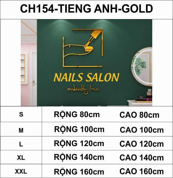 Tranh mica EPeBen dán tường nổi 3d hình ngón tay trang trí cửa hàng làm móng tay và lông mi, thẩm mỹ viện, salon, nail