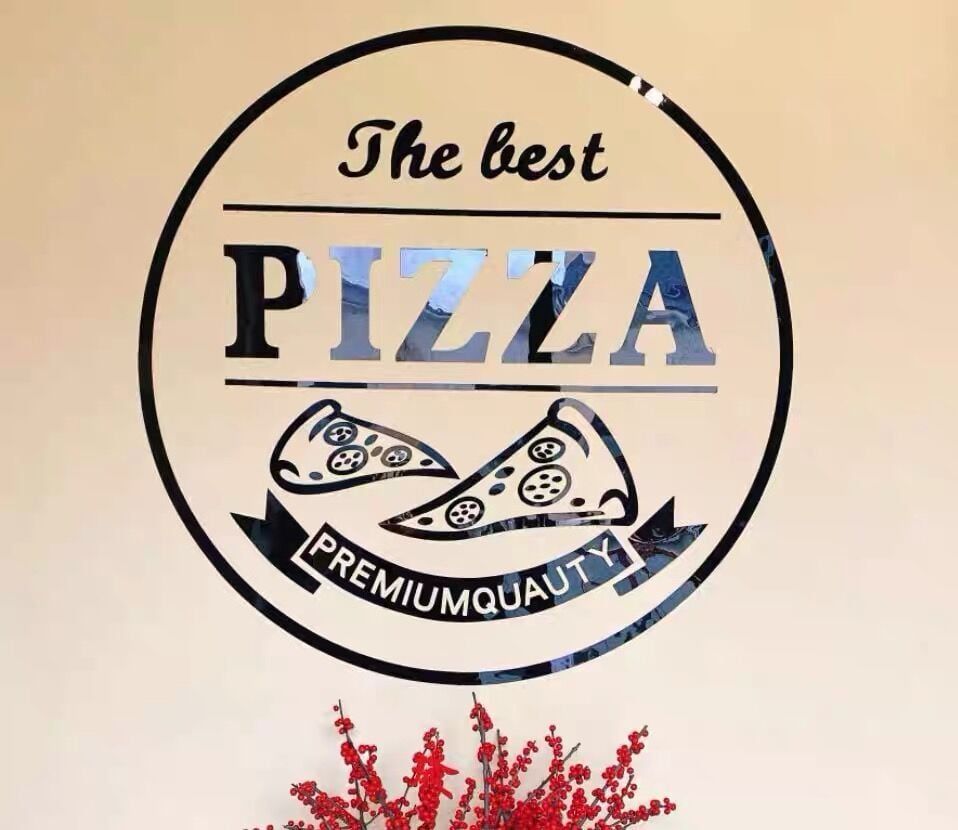 Tranh mica EPeBen dán tường nổi 3d hình miếng bánh pizza trang trí cửa hàng bánh, nhà hàng đồ ăn nhanh, burger, gà rán
