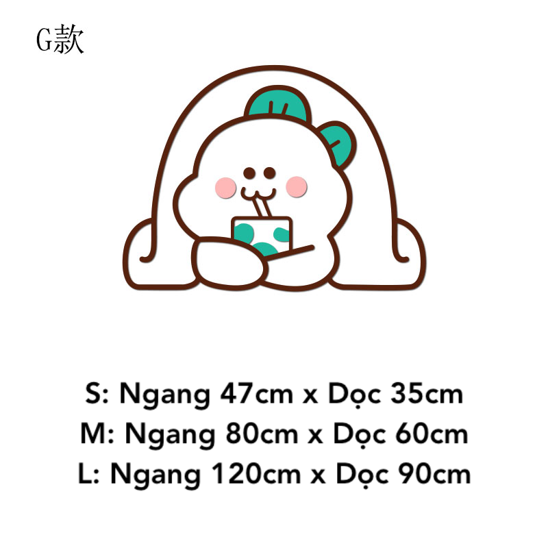 Tranh mica EPeBen dán tường nổi 3d hình Khủng Long Mập Ú decor trang trí Cửa Hàng, Quán Trà Sữa