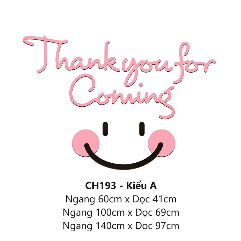 Tranh mica EPeBen dán tường nổi 3d hình Thank you for coming decor trang trí Phòng cho bé, Phòng ngủ, Mẫu giáo