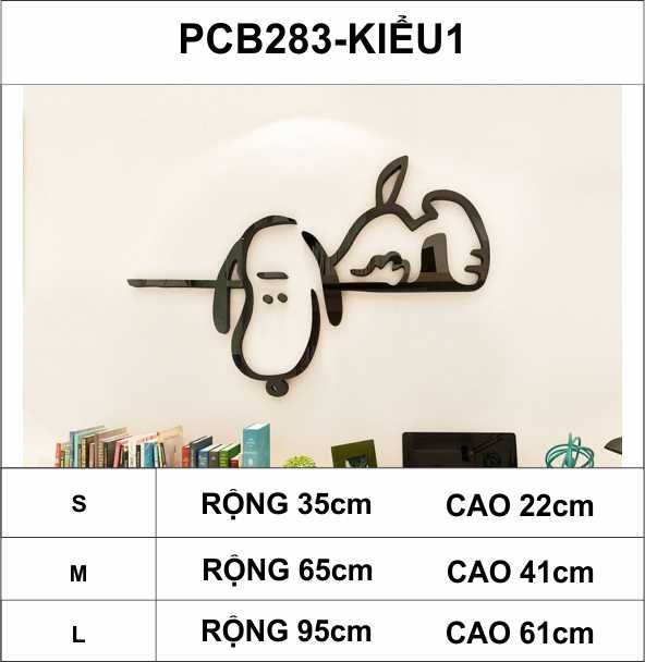 Tranh mica EPeBen dán tường nổi 3d hình Thước snoopy & friend decor trang trí phòng cho bé, Trường mầm non, cửa hàng
