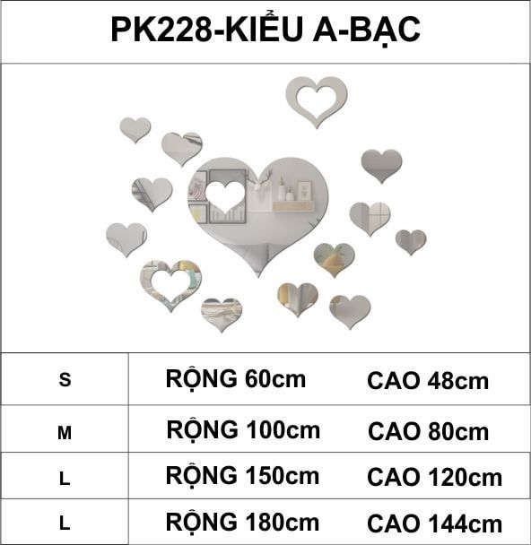 Tranh mica EPeBen dán tường nổi 3d hình Trái tim xinh đẹp decor trang trí phòng khách, phòng ngủ, cửa hàng