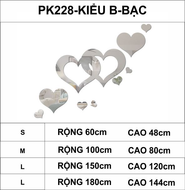 Tranh mica EPeBen dán tường nổi 3d hình Trái tim xinh đẹp decor trang trí phòng khách, phòng ngủ, cửa hàng