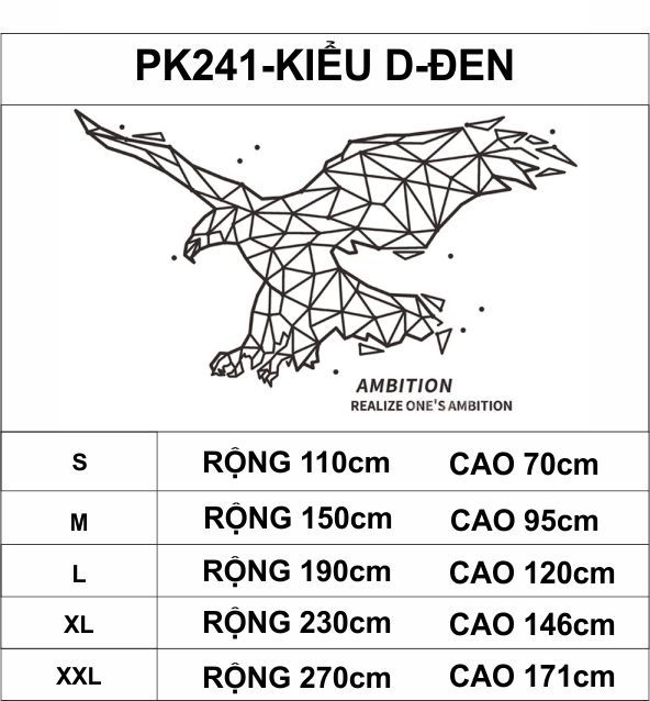 Tranh mica EPeBen dán tường nổi 3d hình con vật nghệ thuật hình khối polygon hươu ngựa chim cá Trang trí phòng khách