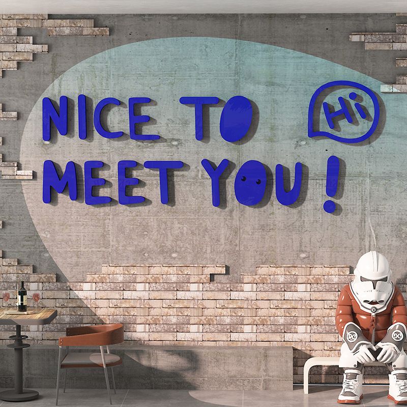 Tranh mica EPeBen dán tường nổi 3d hình Thank you for coming decor trang trí Phòng cho bé, Phòng ngủ, Mẫu giáo