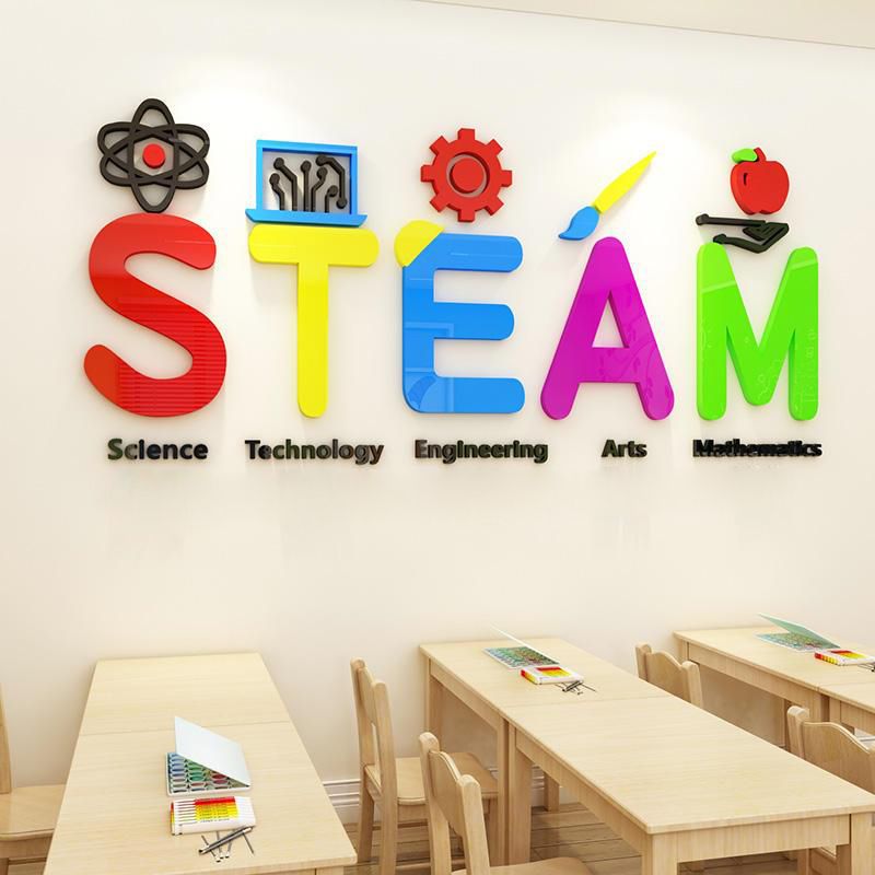 Tranh mica EPeBen dán tường nổi 3d hình STeam decor trang trí Phòng học, Phòng ngủ, Phòng khách,Mầm non