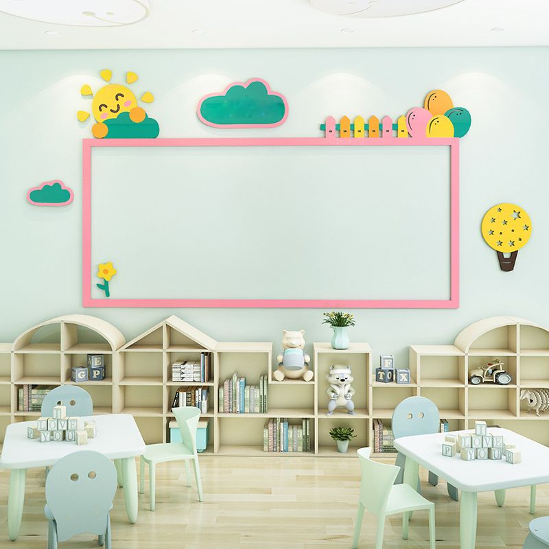 Tranh mica EPeBen dán tường nổi 3d hình Khung Trưng Bày Tác Phẩm Của Bé Bảng thông báo decor trang trí Mầm Non, Mẫu Giáo