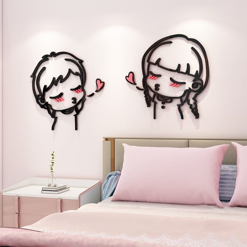 Tranh mica EPeBen dán tường nổi 3d Tình yêu nhỏ bé trang trí Phòng ngủ, Phòng khách