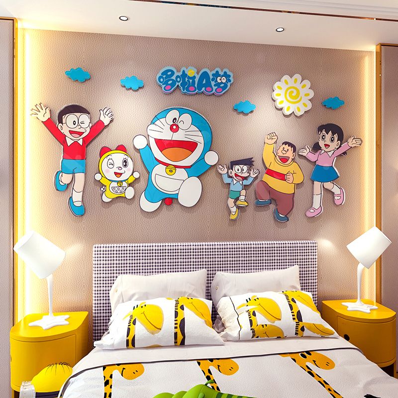 Tranh Fomex EPeBen dán tường nổi 3d Hình Doraemon Decor Trang Trí Phòng Trẻ Cho Bé, Mầm non, Mẫu Giáo