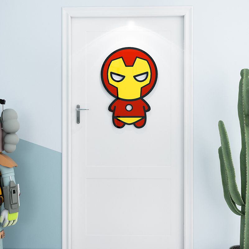 Tranh mica EPeBen dán tường nổi 3d hình Thế giới siêu anh hùng Marvel decor trang trí Phòng ngủ cho bé, Lớp Học Mẫu giáo