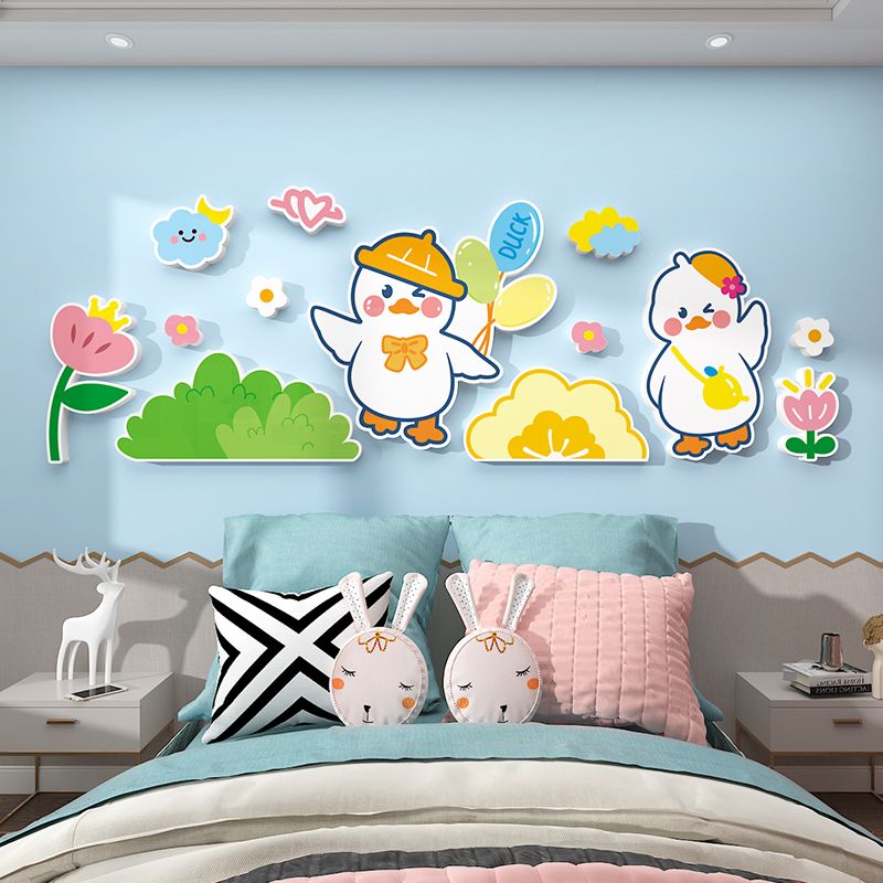Tranh Fomex EPeBen dán tường nổi 3d Hình Những Chú Vịt Vui Vẻ decor trang trí Phòng cho bé, Phòng ngủ, Mẫu giáo