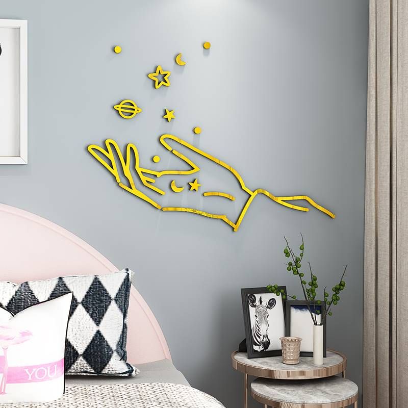 Tranh mica EPeBen dán tường nổi 3d hình Cô Gái phong cách decor trang trí Phòng Khách, Phòng Ngủ