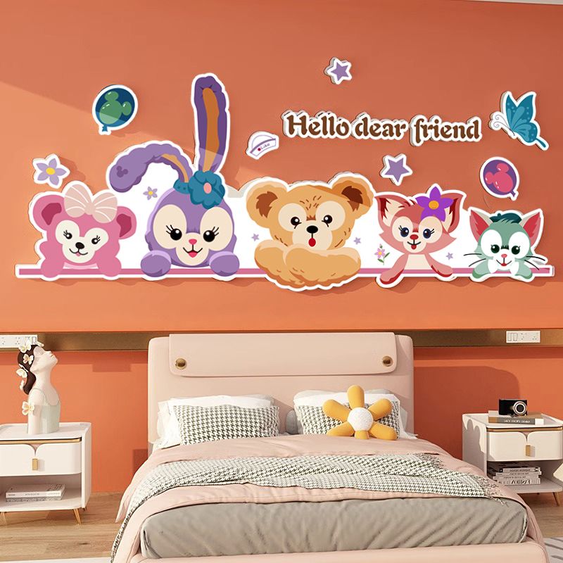 Tranh Fomex EPeBen dán tường nổi 3d Hình Tình bạn bất diệt decor trang trí Phòng cho bé, Phòng khách, Mẫu giáo