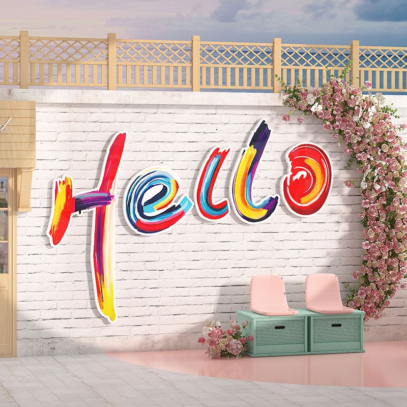 Tranh Fomex EPeBen dán tường nổi 3d Hình Welcome Decor Trang Trí Quán Trà Sữa, Quán Cà Phê, Nhà Hàng, Quán Ăn