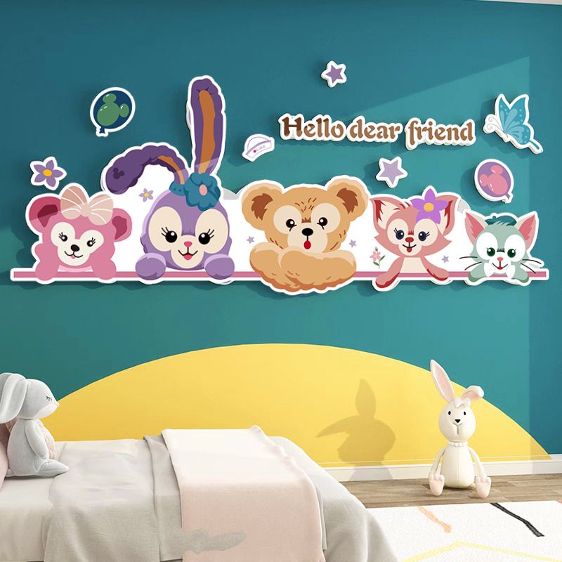 Tranh Fomex EPeBen dán tường nổi 3d Hình Tình bạn bất diệt decor trang trí Phòng cho bé, Phòng khách, Mẫu giáo
