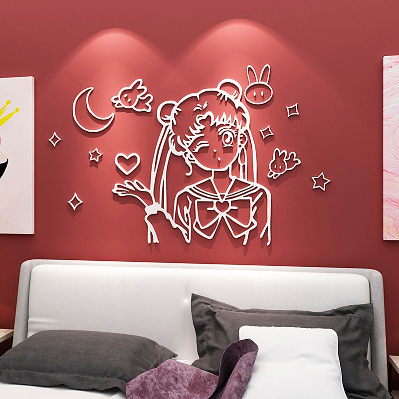 Tranh mica dán tường EPeBen hình Thủy thủ mặt trăng decor trang trí Phòng khách, Cửa hàng, Phòng cho bé, Phòng ngủ