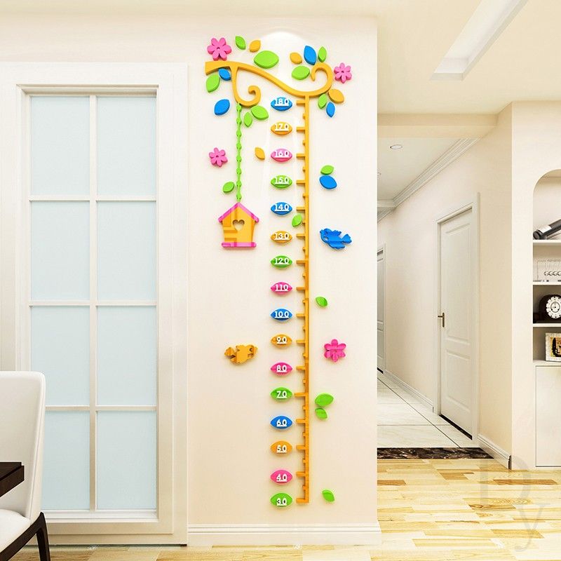 Tranh mica EPeBen dán tường nổi 3d Thước Đo Chiều Cao Cà Rốt Khổng Lồ decor trang trí Phòng Cho Bé, Lớp Học Mầm Non