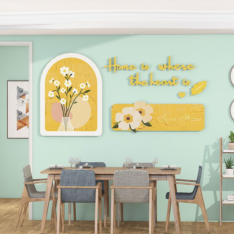 Tranh Fomex EPeBen dán tường nổi 3d Hình Sweet Home Decor Trang Trí Nhà Hàng Quán Ăn Phòng Bếp