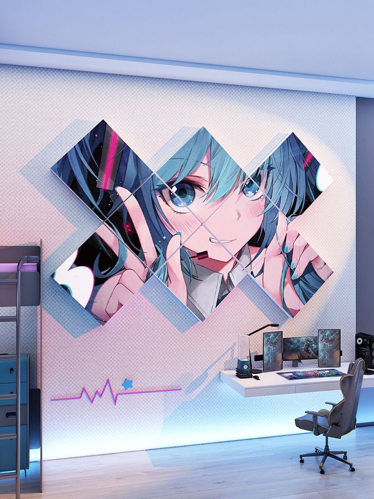 Tranh Fomex EPeBen dán tường nổi 3d Hình Nhân Vật Ảo Decor Trang Trí Quán Net Phòng Chơi Game Tường Cyber Game