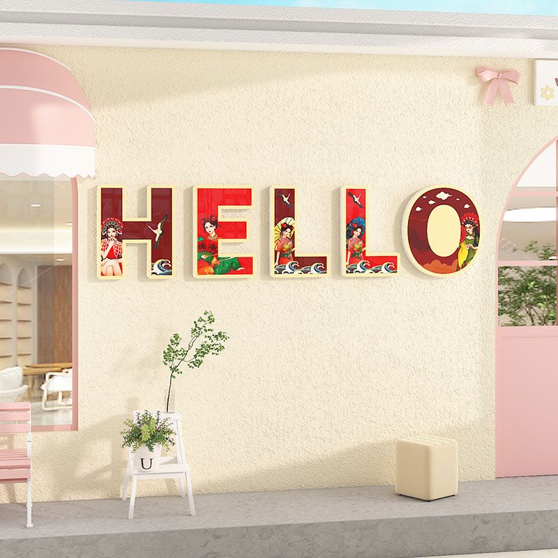 Tranh Fomex EPeBen dán tường nổi 3d Hình Welcome Decor Trang Trí Quán Trà Sữa, Quán Cà Phê, Nhà Hàng, Quán Ăn