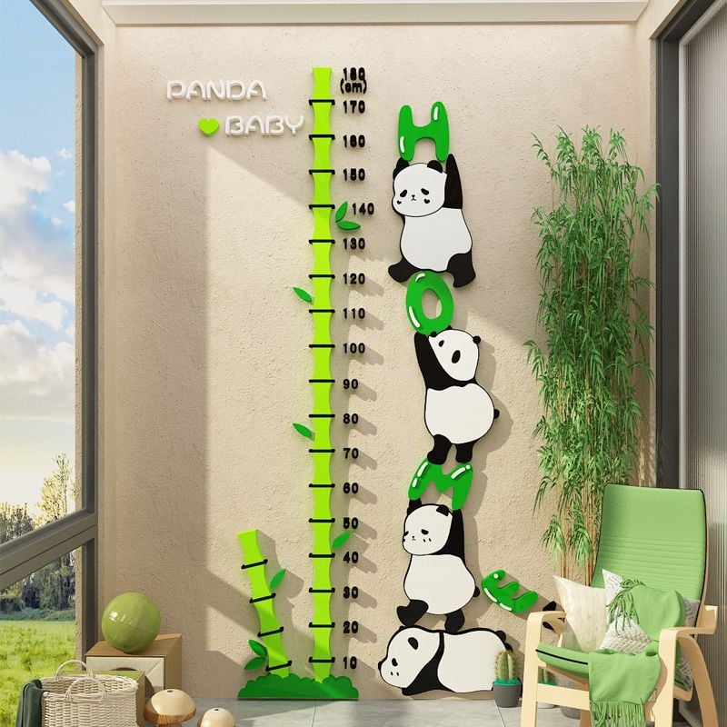Tranh mica EPeBen dán tường nổi 3d hình Cao lớn cũng gấu trúc decor trang trí Phòng cho bé, Phòng ngủ, Mẫu giáo