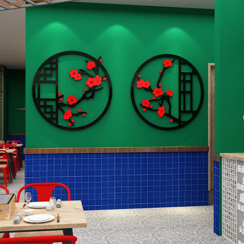 Tranh mica EPeBen dán tường nổi 3d hình Mùa Xuân Bên Cửa Sổ decor trang trí Phòng khách, Phòng làm việc, Phòng học