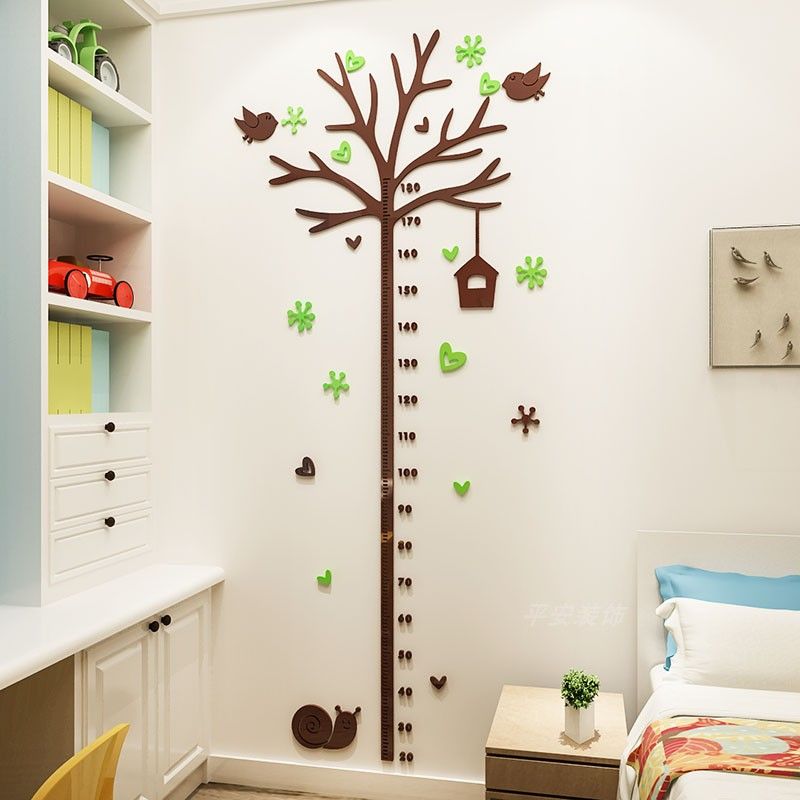 Tranh mica EPeBen dán tường nổi 3d hình Cây chiều cao decor trang trí Phòng học,Mầm non