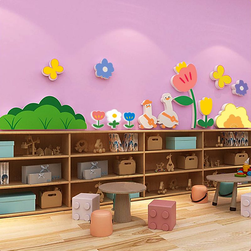 Tranh Fomex EPeBen dán tường nổi 3d Hình Mùa hè rực rỡ decor trang trí Phòng khách, Phòng cho bé, Phòng ngủ, Mẫu giáo