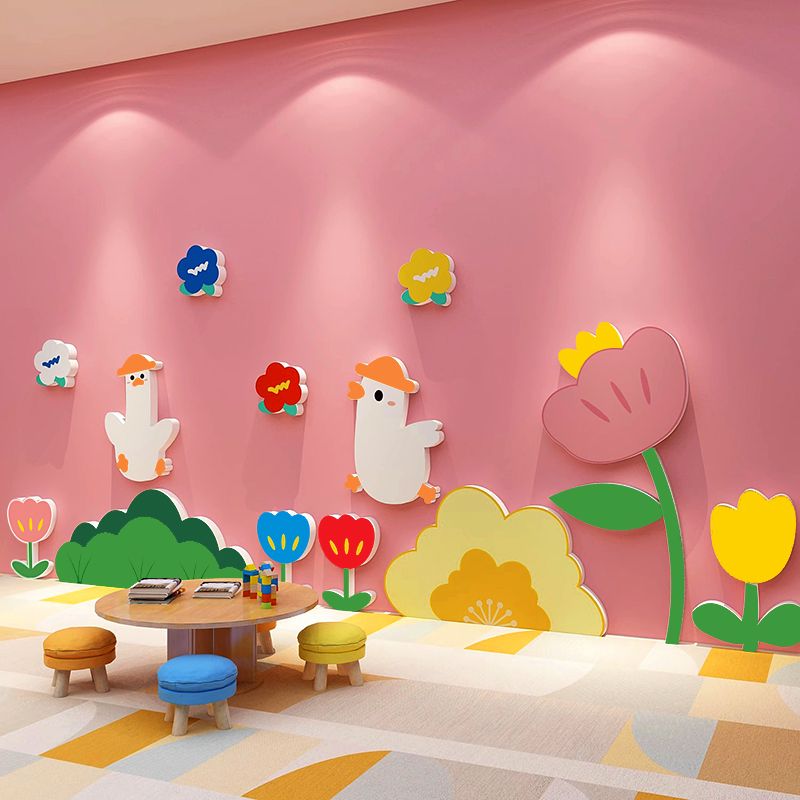 Tranh Fomex EPeBen dán tường nổi 3d Hình Mùa hè rực rỡ decor trang trí Phòng khách, Phòng cho bé, Phòng ngủ, Mẫu giáo