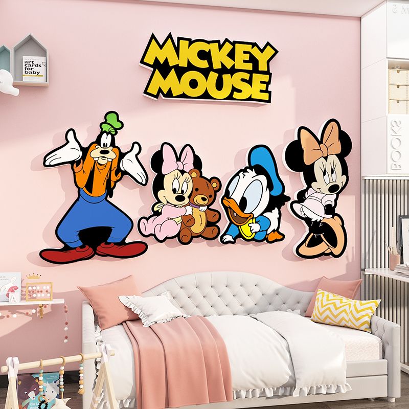 Tranh Fomex EPeBen dán tường nổi 3d Hình Thế Giới Mickey Mouse decor trang trí Phòng cho bé, Phòng khách, Mẫu giáo