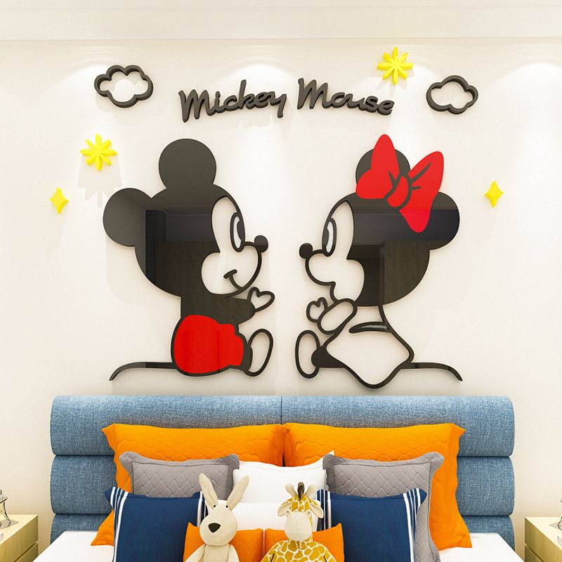 Tranh mica EPeBen dán tường nổi 3d hình Mikey ngủ say décor, trang trí Phòng ngủ, Phòng cho bé, Mẫu giáo, Phòng khách