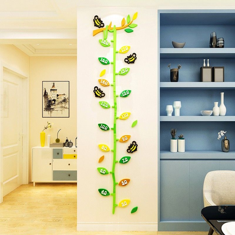 Tranh mica EPeBen dán tường nổi 3d Thước Đo Chiều Cao Cà Rốt Khổng Lồ decor trang trí Phòng Cho Bé, Lớp Học Mầm Non