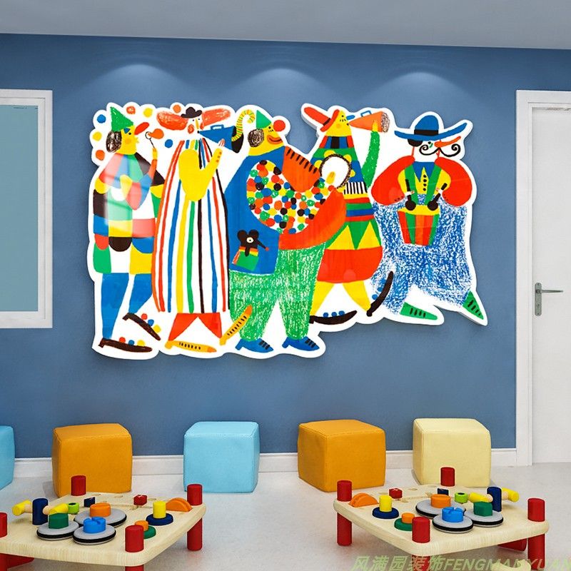 Tranh Fomex EPeBen dán tường nổi 3d Hình Sắc màu làng quê decor trang trí Phòng cho bé, Phòng ngủ, Phòng khách, Mẫu giáo